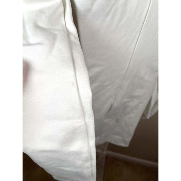 ALEXIS Tracee Long Sleeve High Neck Drape Twist Tie White Mini Dress Size XS - Picture 10 of 14